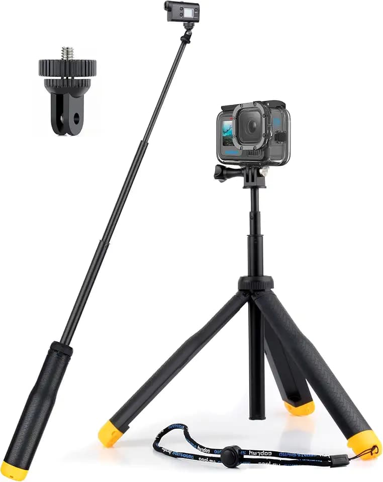 GEPULY Floating Hand Grip Underwater Selfie Stick for Action Cameras