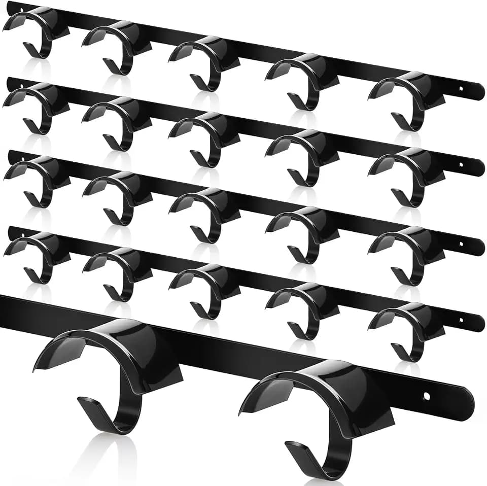 Zonon 4 Pcs Bridle Rack for Horse Wall Mount, Horse Tack Bulk, Five Hooks