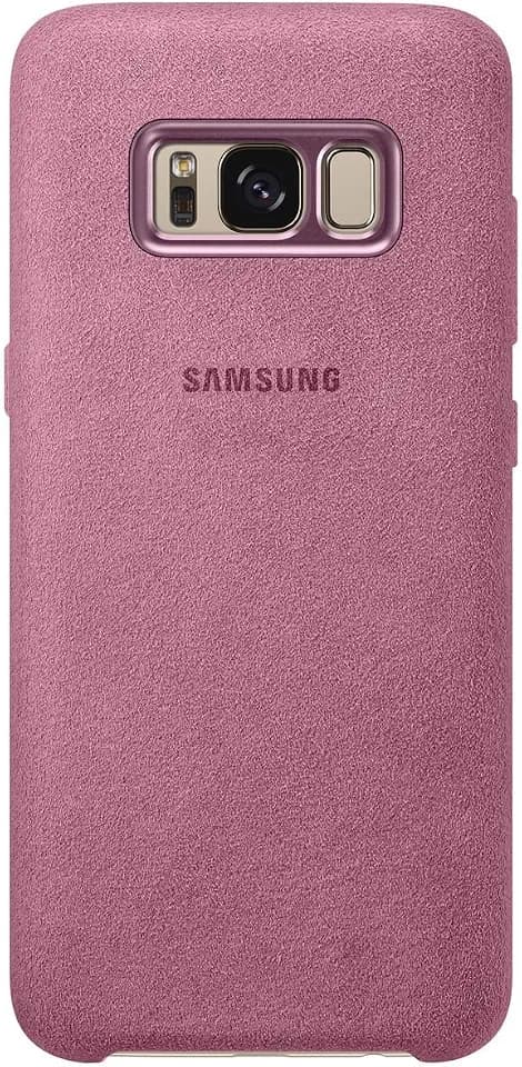 Samsung EF-XG950APEGWW Alcantara Cover (geeignet für Samsung Galaxy S8) rosa