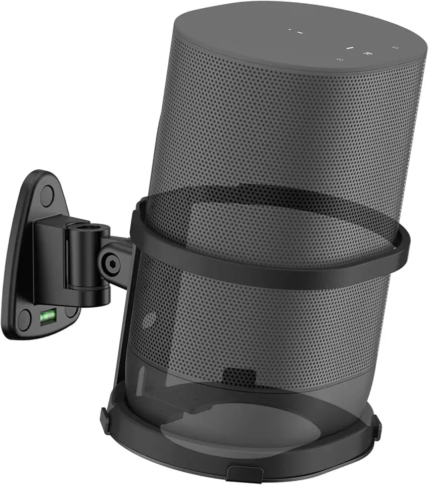 Wandhalterung für Sonos Move und Sonos Move 2 Wandhalter – Schwenk- und Neigefunktion mit umlaufender Metallschutzleistenkonstruktion, kompatibel mit kabelgebundener Nutzung und Basisladestation