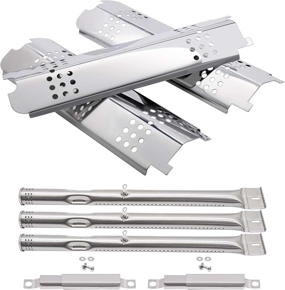 Grill Replacement Parts for Charbroil Gas2Coal 463340516 463370519 463370516 Gas 2 Coal Grill Models, G421-0500-W1 G466-2500-W1 Burner G553-0002-W1A Heat Tent G432-0078-W1 Carry Over Tube