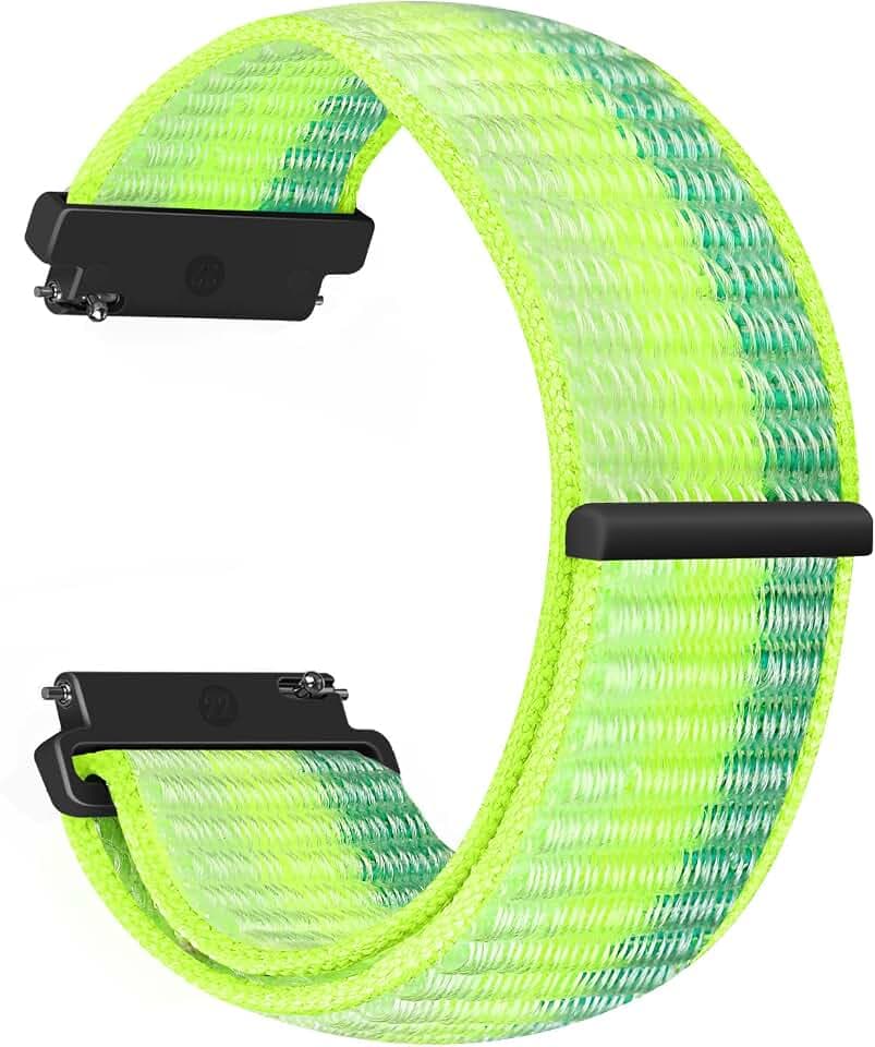 Vodtian 22mm Nylon Armband Kompatibel mit Samsung Galaxy Watch 3 45mm/Galaxy Watch 46mm/Gear S3 Classic/Frontier/Garmin Vivoactive 4, Ersatz Sport Loop Uhrenarmband für Damen Herren