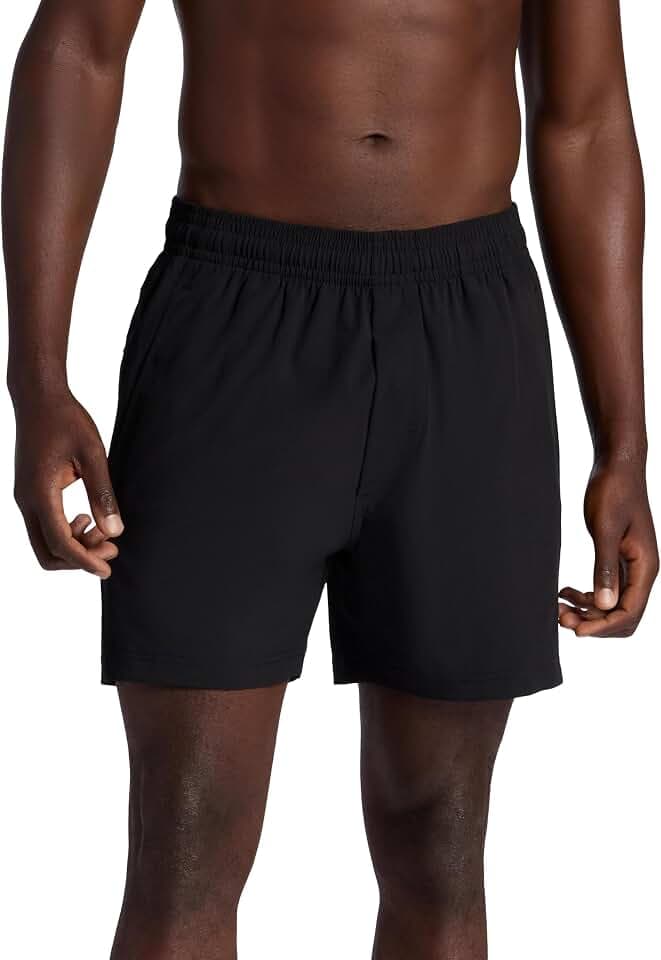 Gaiam Men's Veda 5” Short with Brief, Standard Fit, Stretch Lightweight Material