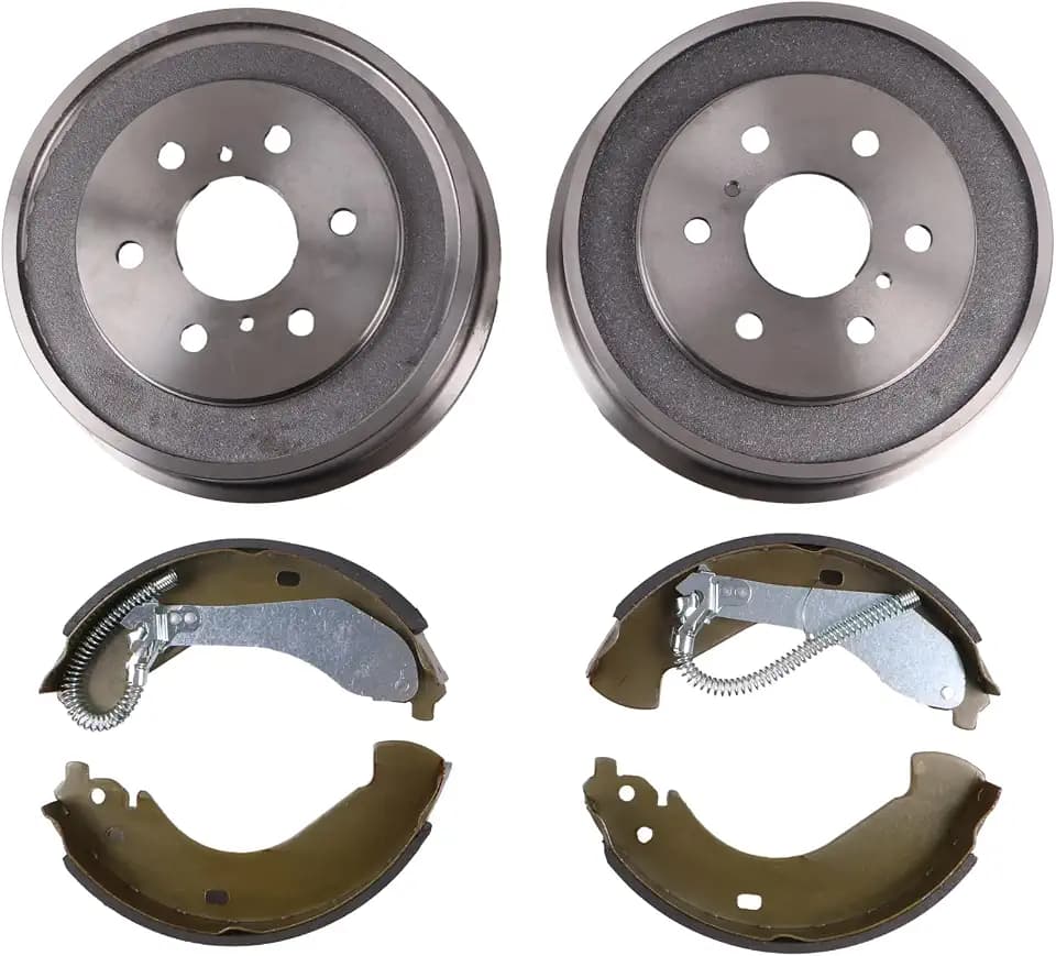Rear Brake Drum and Brake Shoe Kit Compatible with Chevy GMC Silverado 1500 2005-2008 1500/1500HD Classic 2007 Sierra 1500 2005-2008 1500/1500HD Classic 2007