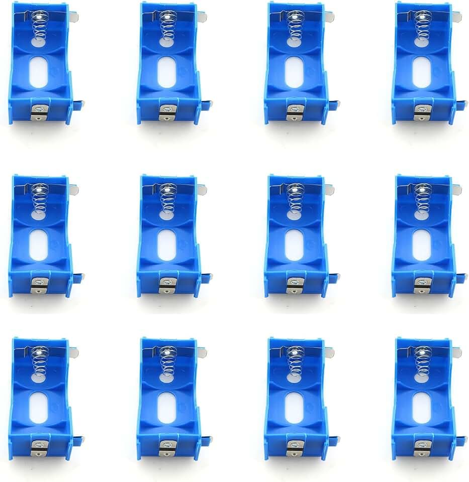 heyous 12PCS 175x70x17mm Blue Plastic Battery Holder D Size Battery Case Physical Electrical Experimental Equipment