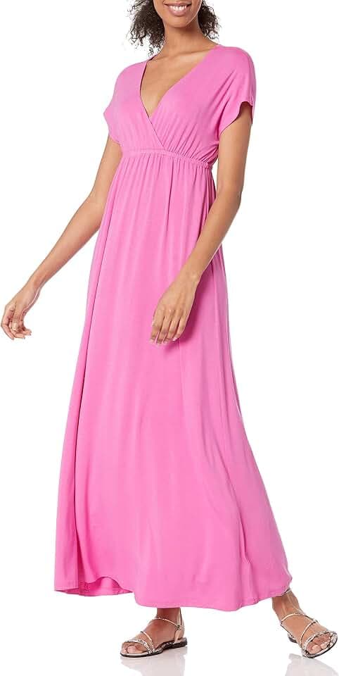 Amazon Essentials Damen Tailliertes Leichtes Sommer-Maxikleid (Erhältlich in Übergröße)