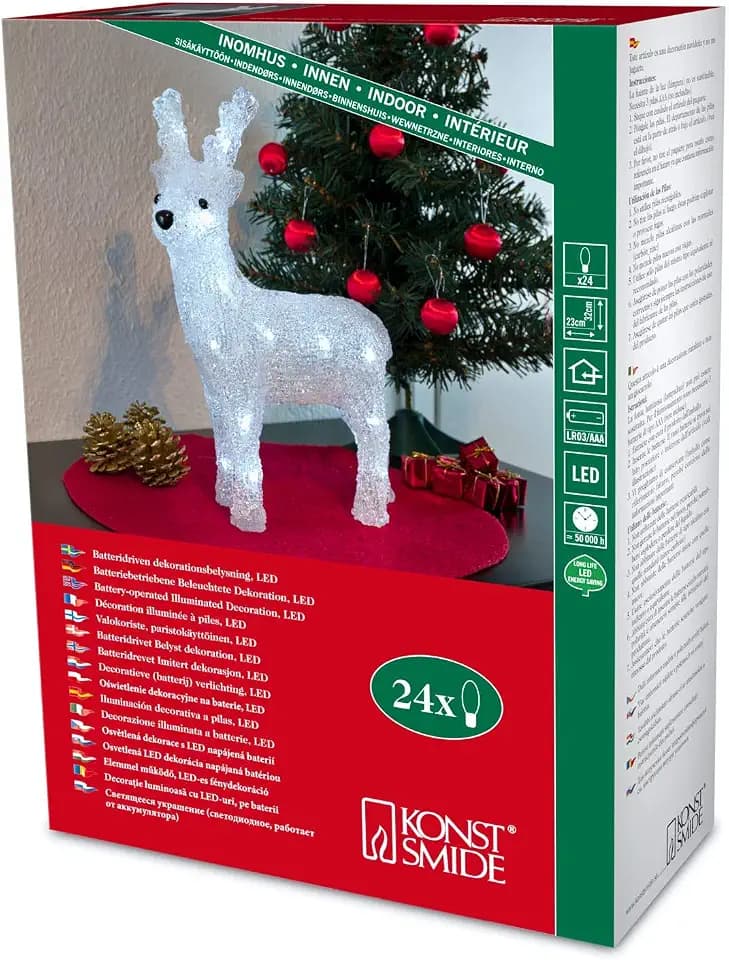 LED-Licht für IP20 innen von Konstsmide, weiß, 32 x 23cm