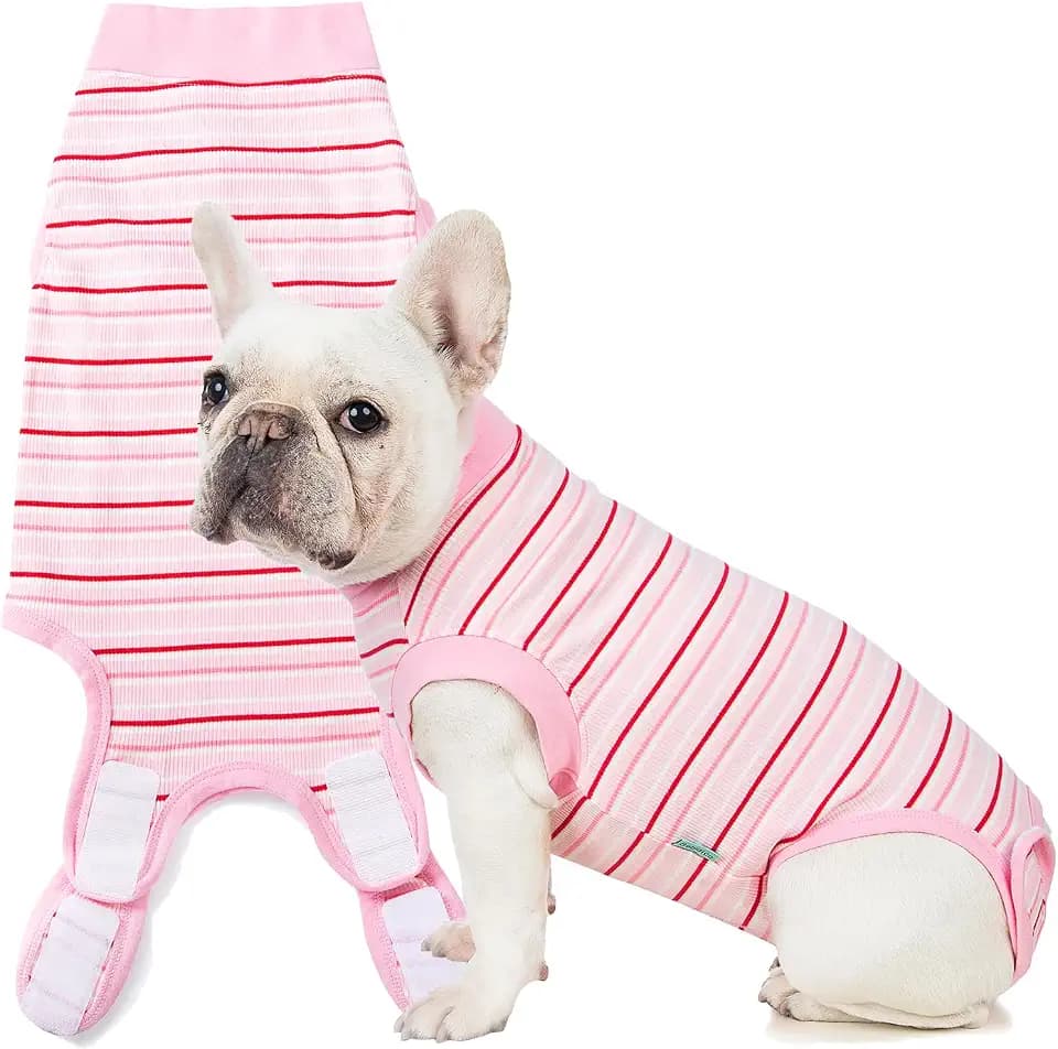 Sebdtico Recovery Suit for Dogs,Dog Surgery Suit Female Spay,Soft Dog Onesie for Surgery Female,Dog Cone Alternative Surgical Recovery Suit Female,Abdominal Wounds Licking Anti Suit for Dogs