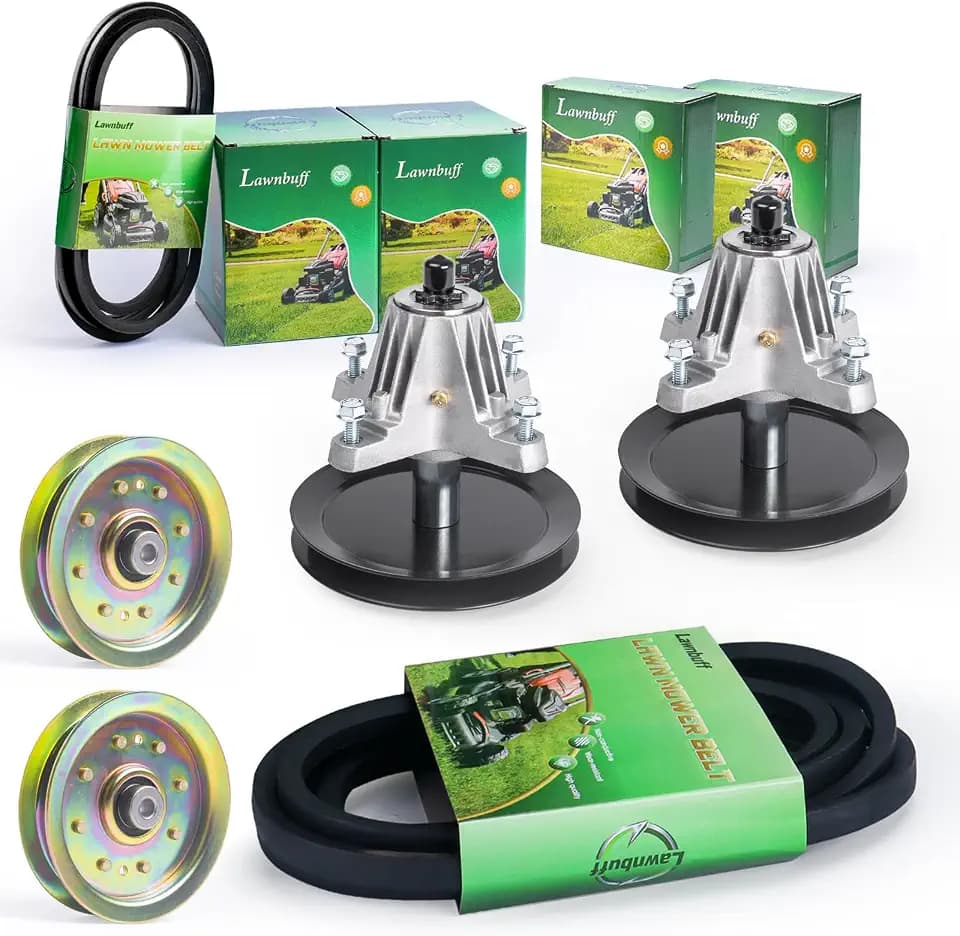 Mower Deck Rebuild Kit - Fits Cub Cad et LTX1046 LTX1045 LTX1042 Craft sman/MTD LT2000 LT2200 LT2500 Troy-Bi lt with 46" Deck, 2 Spindles(918-04865A)+2 Idlers(756-04129B)+1 Belt(954-04129)