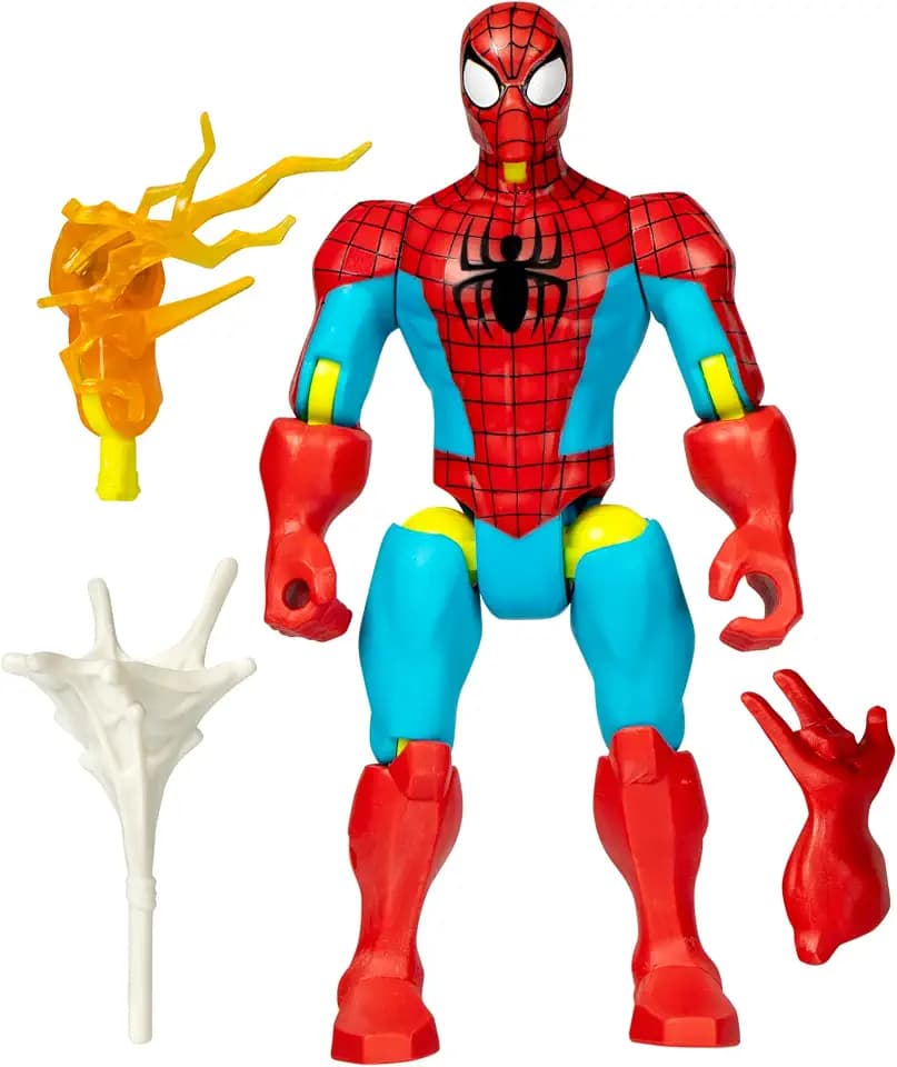 Spider-Man Marvel MixMashers Custom Mix-and-Match Action Figure & Accessories, 5-Inch-Scale Super Hero Toys for Kids Ages 4+