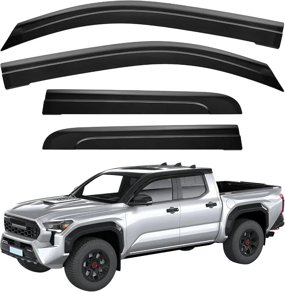 JOYTUTUS Rain Guards Compatible with 2024-2026 Tacoma Double Cab