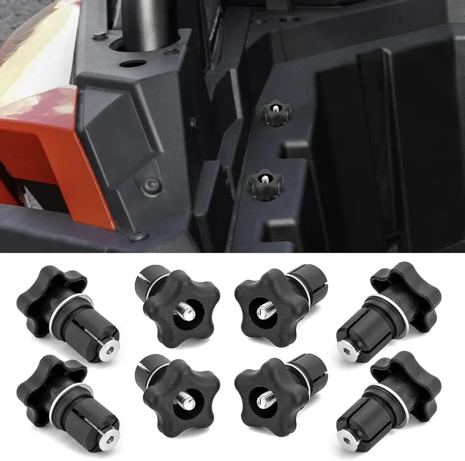 8Pcs Tie Down Anchors Kit Fit for Polaris with 1" Hole, Knob Style