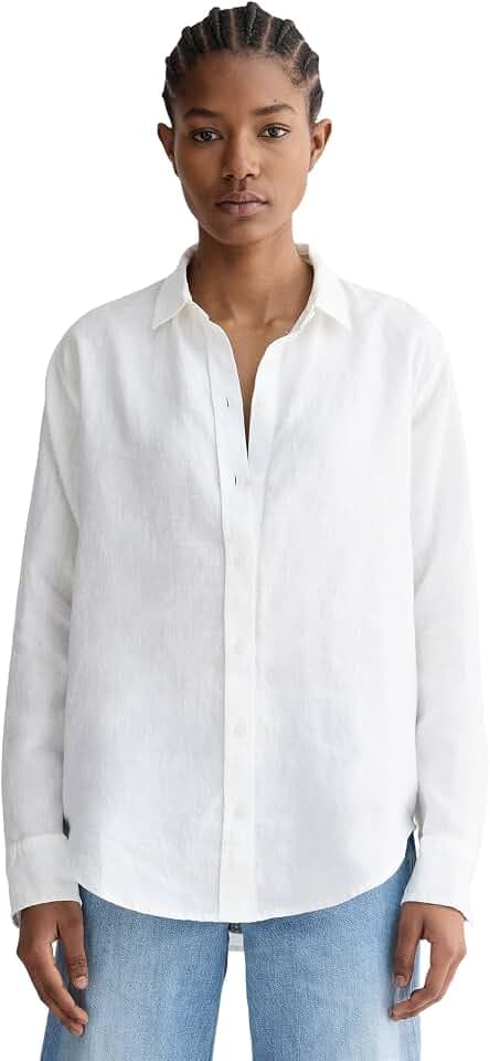 Everlane Women's The Must-Have Linen Shirt | Relaxed Fit Button-Down in Certified European Flax Linen