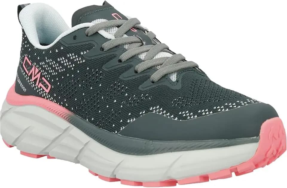 CMP RAHMSY Women’s Waterproof Multifunctional Shoes – Lightweight Knit Sneakers with FullOn Grip Sole & Cushioned Insole – 30EU Trek Green-Jade, Adult, Women, Numeric, Medium, 6