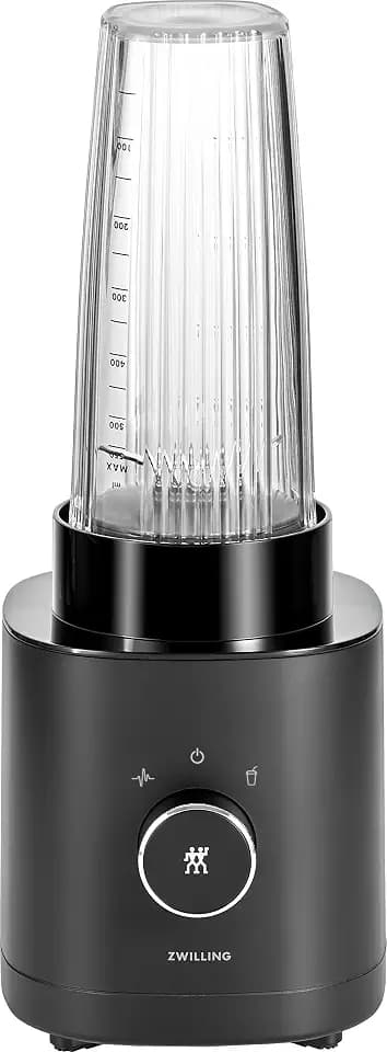 ZWILLING ENFINIGY Standmixer und Smoothie Maker, Mixer mit Edelstahl-Kreuzklinge & 600-Watt-Hochleistungsmotor, Schwarz
