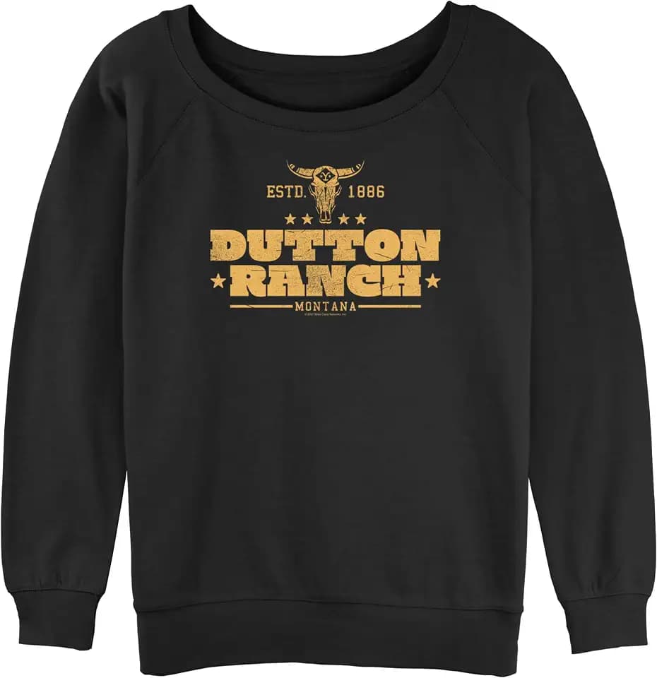 Yellowstone Women's Dutton Ranch Slouchy French Terry Pullover