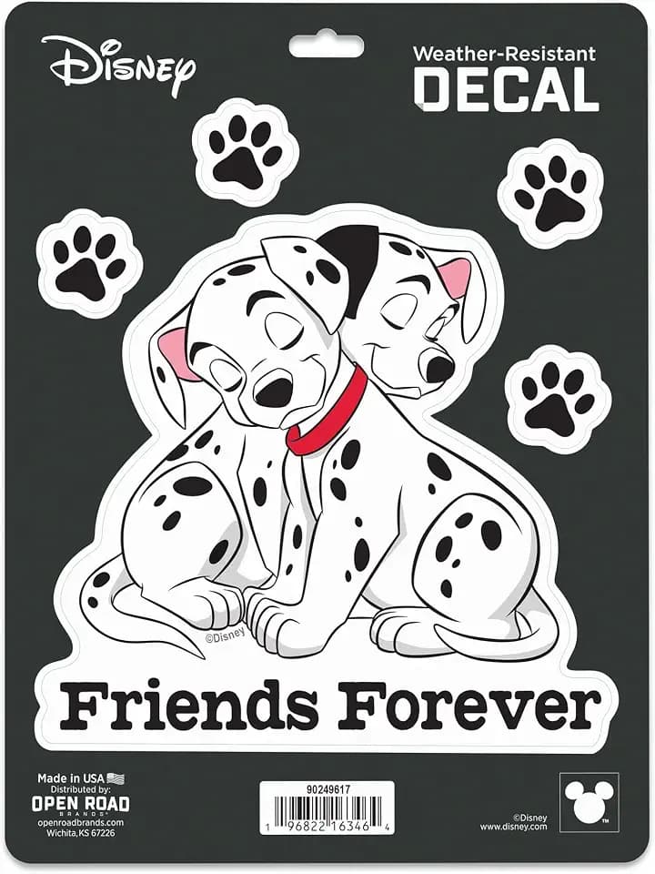 Disney 101 Dalmatians Friends Forever Adhesive Vinyl Decal Pack