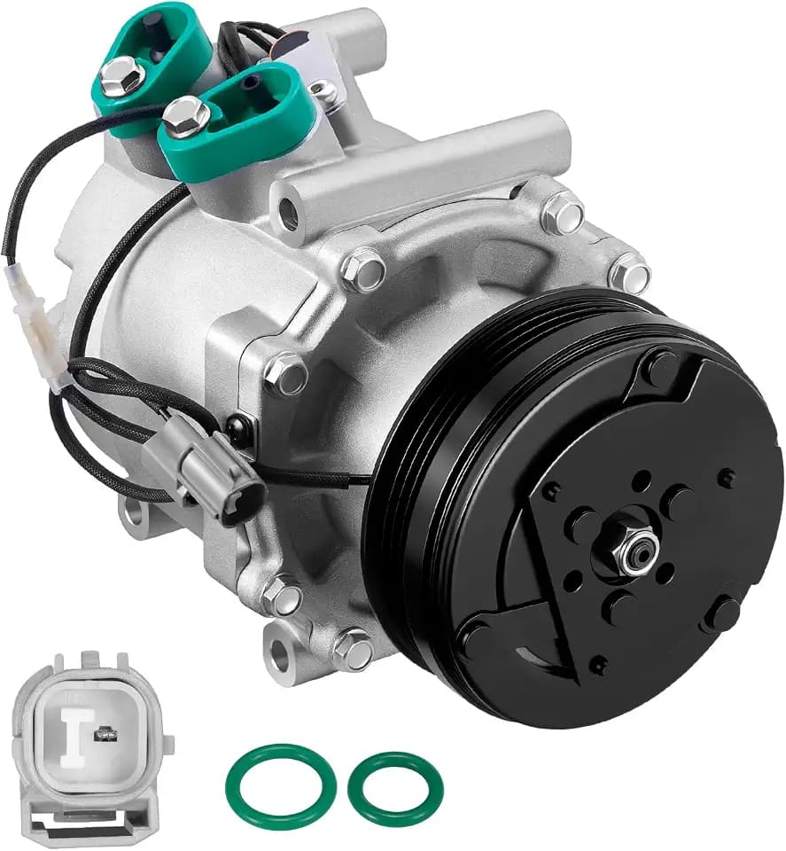 BDFHYK 78560 Air Conditioning AC Compressor with Clutch Fit for Honda Civic 1994-2000 1.5L & 1996-2000 1.6L, Civic del Sol 94-95 1.5L & 94-97 1.6L, CR-V 97-01 2.0L, Gas, Replaces 6511646, 20-03062