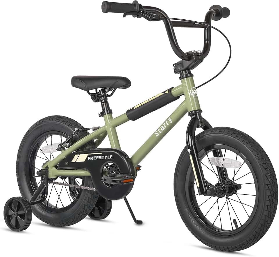 cubsala 12 14 16 18 Inch Kids Bike BMX Style Bicycle with Training Wheels Coaster Brake for 2-10 Years Old Toddlers Boys Girls Multiple Colors