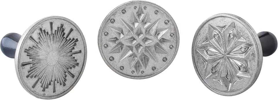 Nordic Ware Starry Night Cookie Stamps (Set of 3), Sturdy Cast Aluminium Cookie Stamp Set, Cookie Press Set Made in the USA, Sturdy and Durable Biscuit Maker Press Set