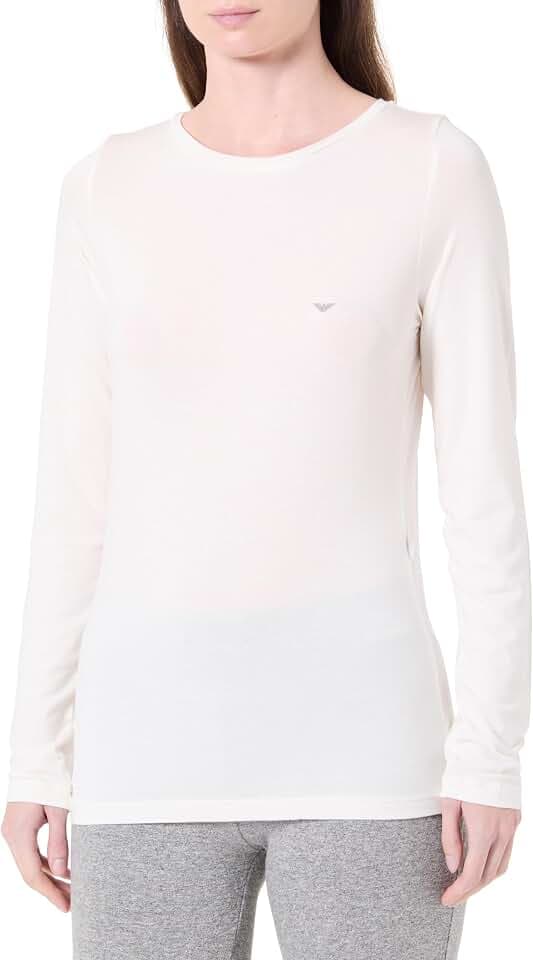 Emporio Armani Damen Tech Wool Long Sleeve Sweater Pullover (1er Pack)