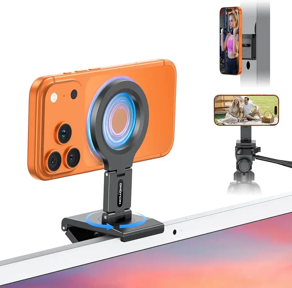OMOTON VC07 360°Rotating Continuity Camera Mount for iMac Desktop Monitor