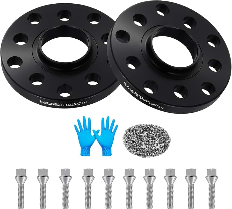BDFHYK Spurverbreiterung 5x100 auf 5x112 15mm Kompatibel mit VW Golf IV