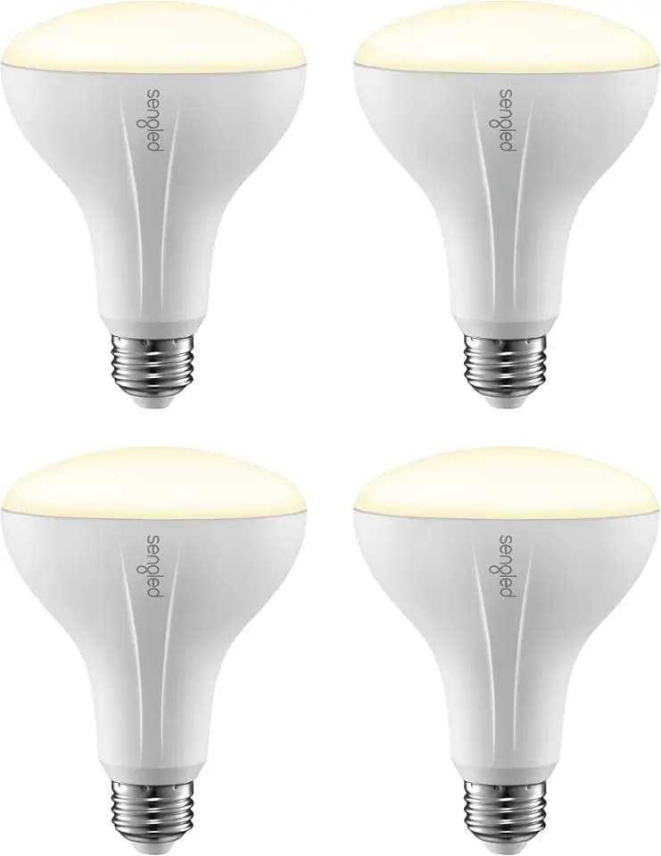 Sengled Smart Bulb, Zigbee Hub Required, Smart Light Bulb Works with Alexa, Google Home, SmartThings, Homekit and Siri, BR30 Dimmable Flood Light Bulb for Cans, Soft White 2700K, 650 LM, 9W, 4 Pack