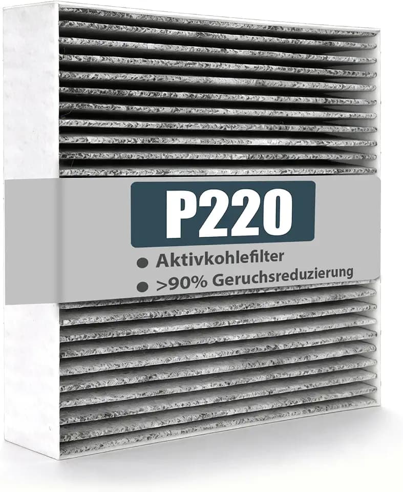 Aktivkohlefilter Dunstabzugshaube für Oranier P220/PAK220/9209 20/21/22/23 | Geruchsfilter Kompatibel mit Oranier KFA 9969 | KFL 209 | KFL 2094 | KXI 1062 | KXI 1082 | KXI 1092 | 220x220x50mm