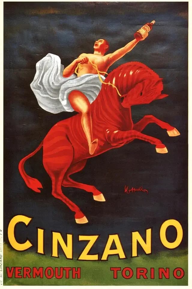 ART.COM Wall Art Print Vermouth Cinzano by Leonetto Cappiello, 24" x 36"