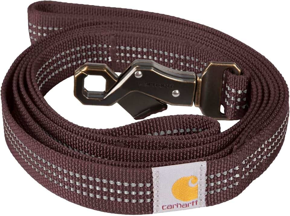 Carhartt Nylon Dual Handle Dog Leash Deep Wine L