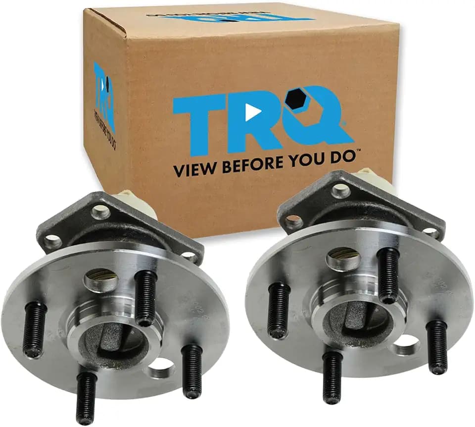 TRQ 2 Piece Rear Wheel Bearing & Hub Assembly Set