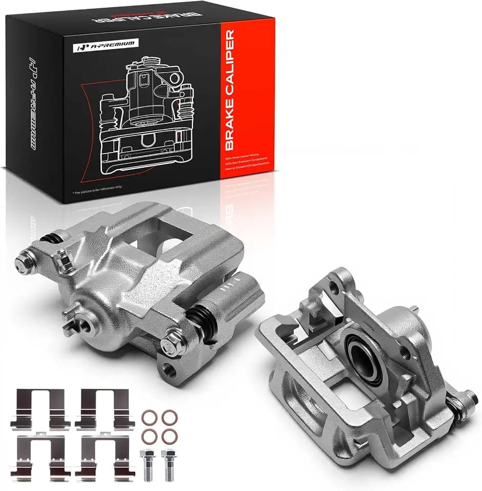 A-Premium Rear Left and Right Side Disc Brake Caliper with Bracket