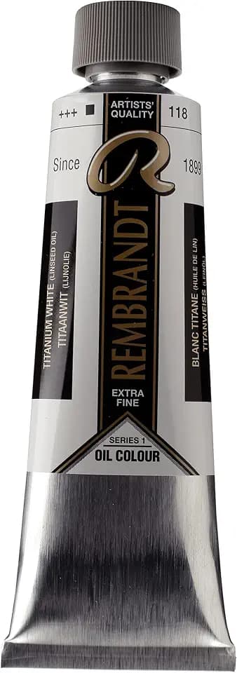 Rembrandt Oil Colour Tube 150 ml Titanium white (linseed oil) 118 (01071182)
