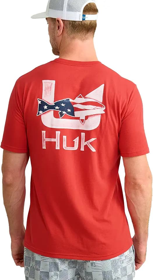HUK - Men's Short Sleeve Performance Tee, Fishing T-Shirt for Men