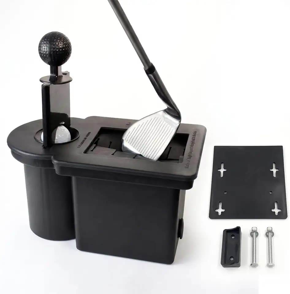Club Clean - Original Ball and Club Cleaner/Washer with Universal Bracket for Golf Cars - Home Use - Single Chamber