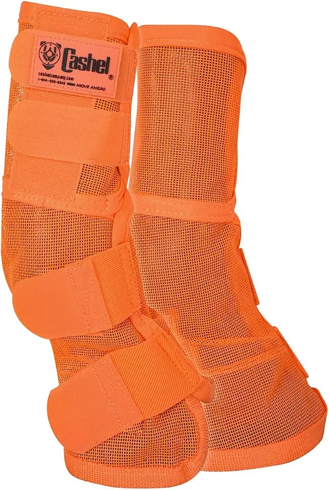 Cashel Crusader Horse Fly Leg Guards Orange Horse