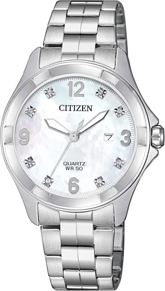 Citizen Quartz Womens Watch, Stainless Steel, Crystal