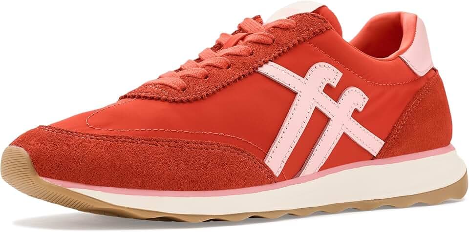 FitFlop Women's Retro-Q Fabric/Suede Sneakers