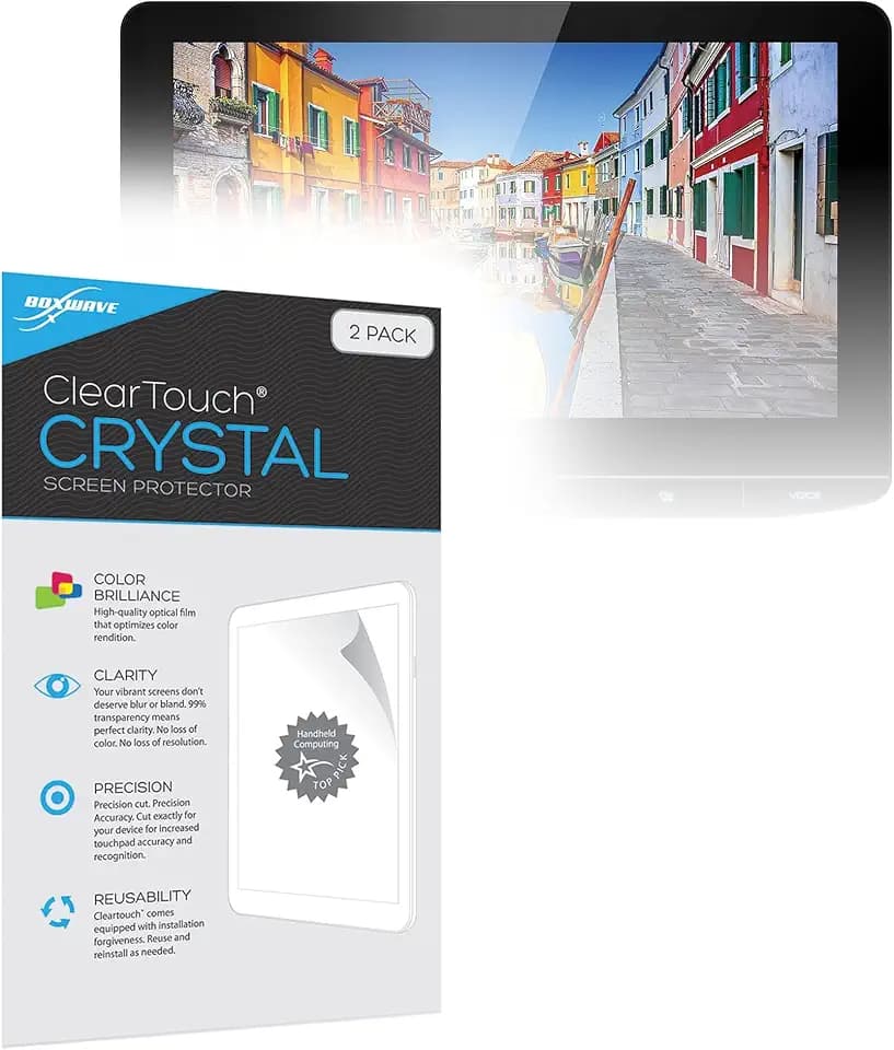 BoxWave Screen Protector Compatible with Kenwood DMX1057XR - ClearTouch Crystal (2-Pack), HD Film Skin - Shields from Scratches