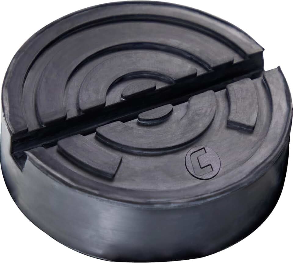 Cartrend Universelle Gummiauflage XL (105 mm) für Wagenheber und Hebebühnen, extrabreit, schwarz