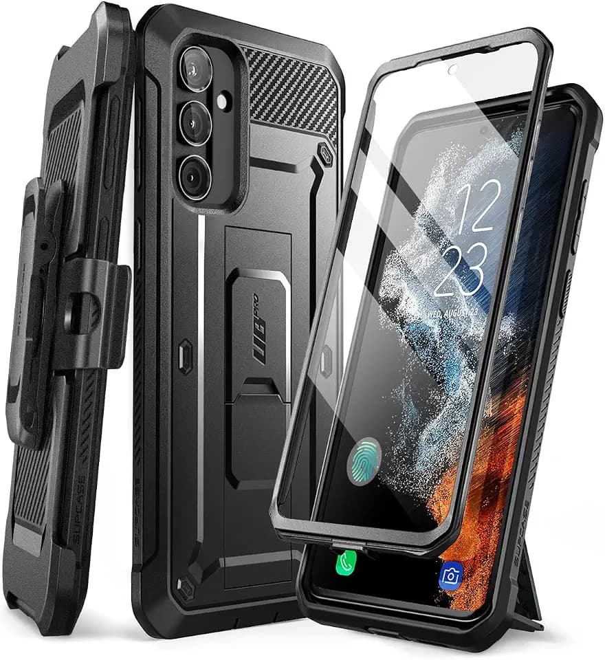 SUPCASE for Samsung Galaxy A54 5G Case with Kickstand, Black