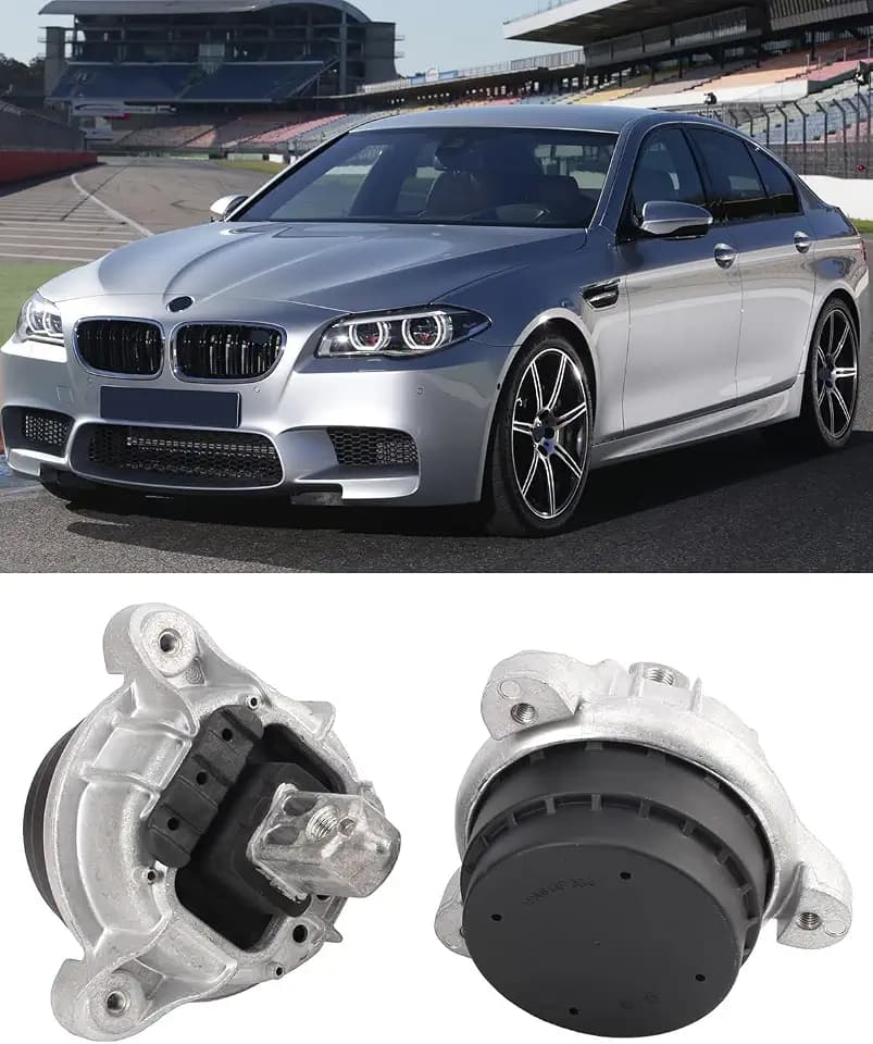 2PCS Front Engine Motor Mount Set, f10 Engine Mount Compatible with BMW F10 F11 528i N20 2.0T Engine Replace# 22116785601, 22117935149