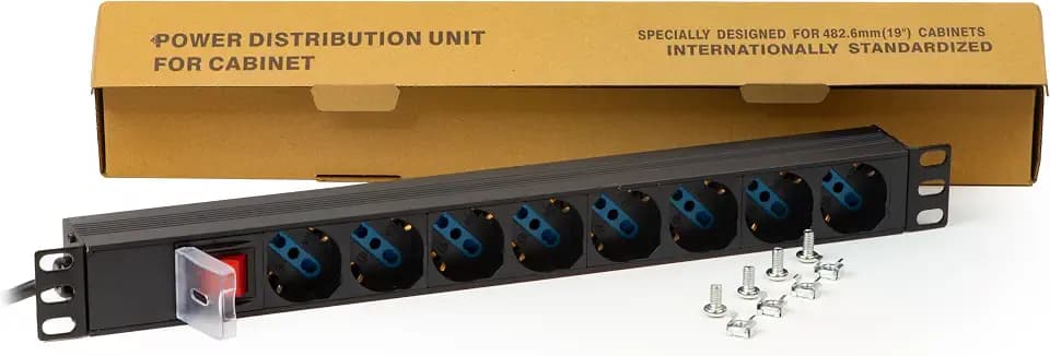 'Link lk10051 Mehrfachsteckdose-Rack 19 8 universellen Steckdosen mit Schalter mit italienischem Stecker 16 A