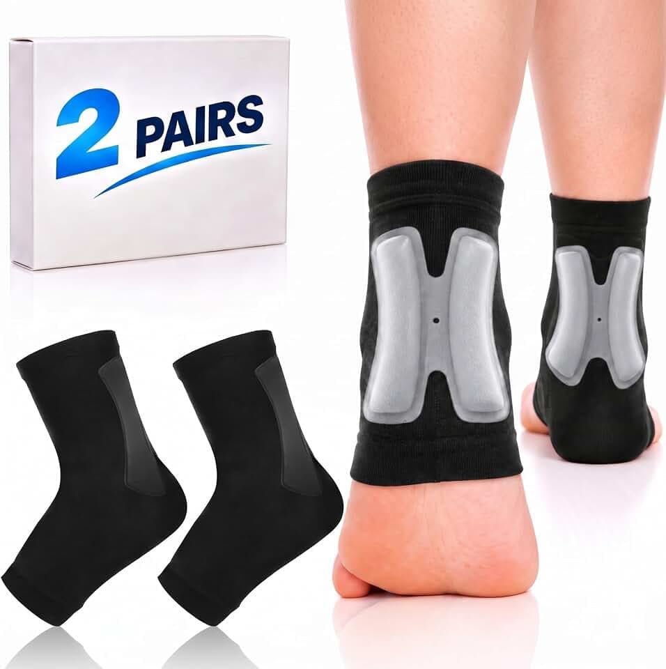 Nuanchu 2 Pair Ice Skating Socks, Hockey Sleeve