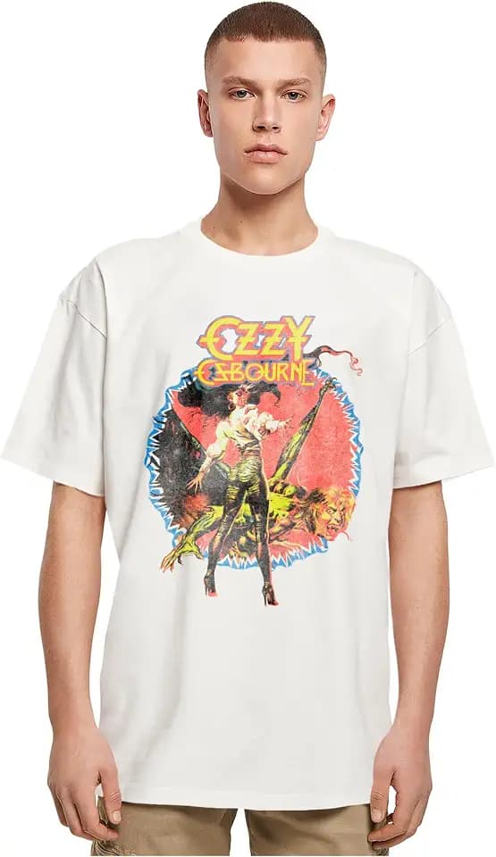 MERCHCODE Herren Mp5011967-ozzy Osbourne - Ultimate Sin Tour Heavy Oversize Tee T-Shirt (1er Pack)