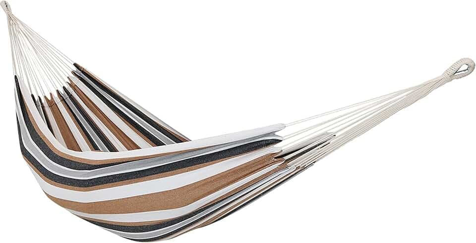 Sunnydaze Brazilian Double Hammock Without Stand, Portable, Calming Desert