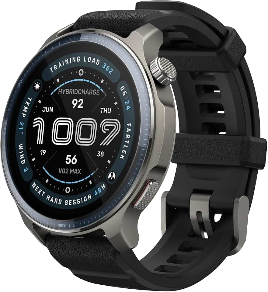 Amazfit Balance 2 Smartwatch 47mm 1.5'' AMOLED Sapphire Glass, Offline-Karten, Dualband-GPS, 21 Tage Akkulaufzeit, 180+ Sportmodi, HYROX & Golfmodus, Herzfrequenz & Schlaftracking für Android & iPhone