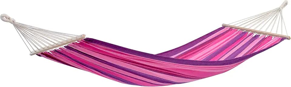 AMAZONAS Stabhängematte wetterfest UV-beständig Tonga Candy 200cm x 100cm bis 120kg buntgestreift