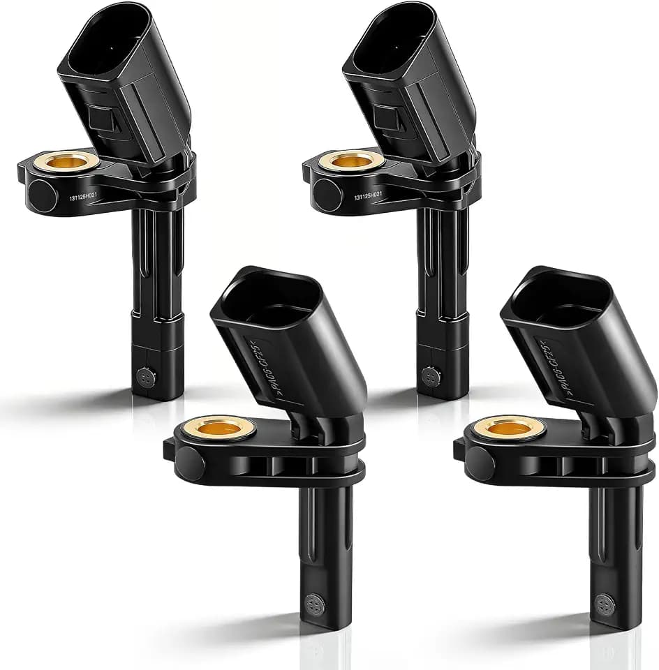 ABS Wheel Speed Sensor 4Pcs Fit for Volkswagen Amarok Beetle Bora CC Eos Golf GTI Jetta Passat R32 Rabbit Tiguan, for Audi A3 TT Replace WHT003859 WHT003856 Front & Rear Left & Right ABS Sensor